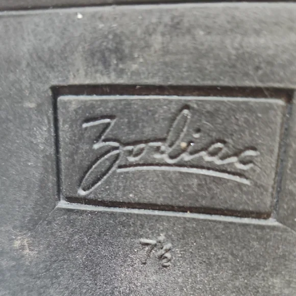 Zodiac Black Lace-Up Boots with Red Accents - Picture 2 of 7